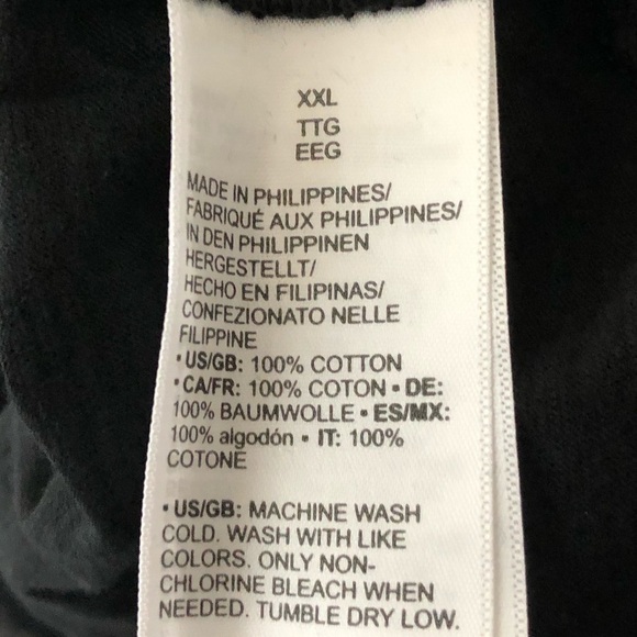 Daily Ritual black 100% cotton tee, NWT, XXL - Picture 8 of 8